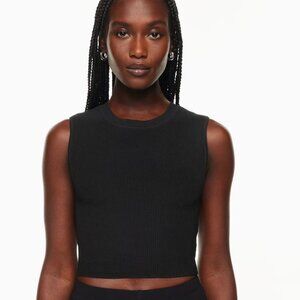EUC Aritzia Babaton Sculpt Knit Muscle Tank, Black, Sz M